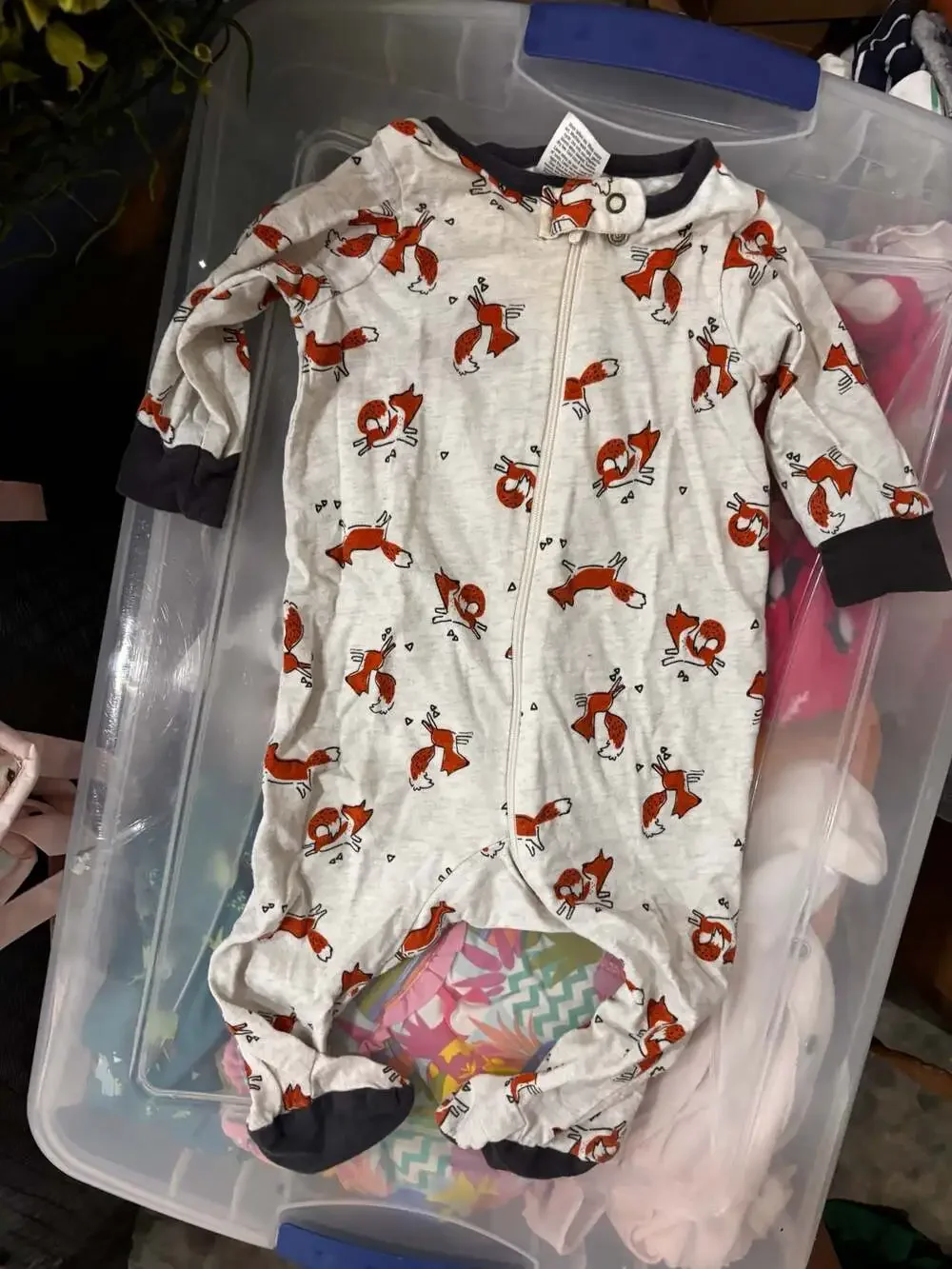 Gerber Baby Fox Print Full Zipper Footed Sleep 'N Play